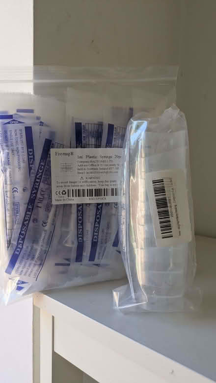 Photo of free Sterile syringes and cups (Loughton IG10) #1