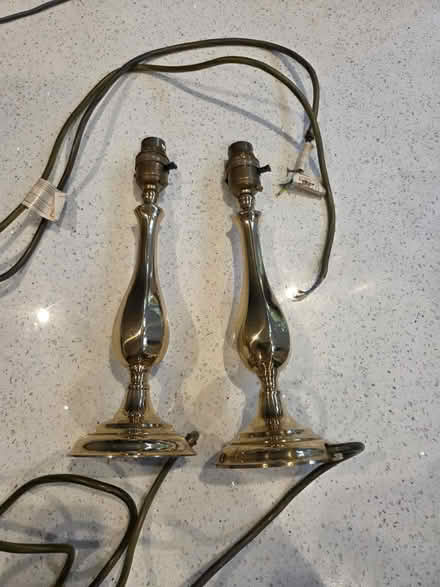 Photo of free 2 x brass lamps (Frimley) #2