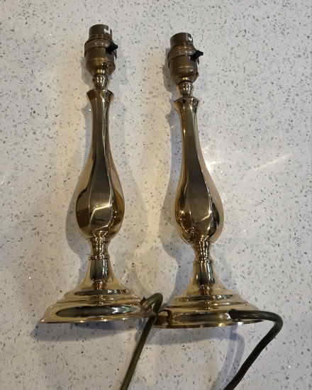Photo of free 2 x brass lamps (Frimley) #1