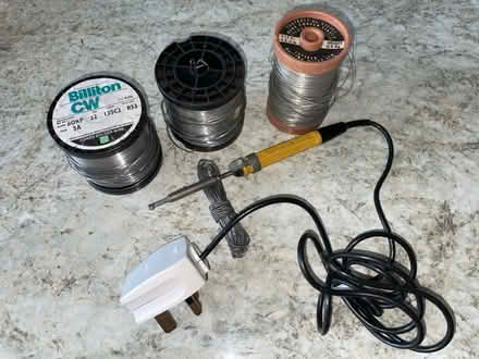 Photo of free Soldering Iron, solder and copper tinned wire (Welling DA16) #1