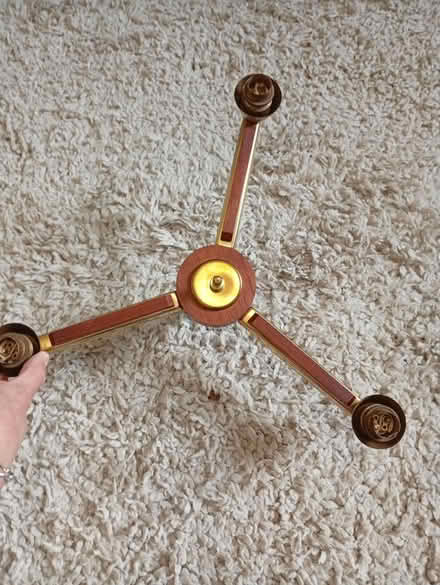 Photo of free Mid Century Teak Brass Light (Buxworth SK23) #3