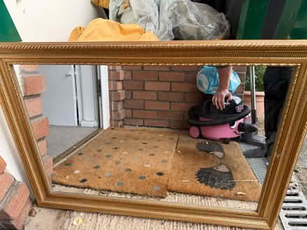 Photo of free Framed mirror - gold colour (WA6 7PQ) #2