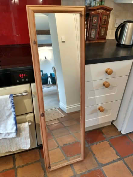 Photo of free Mirror with pine frame (North Wootton BA4) #1