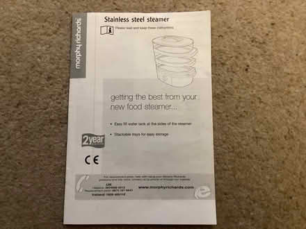 Photo of free 3 tier Morphy Richards steamer (Banstead SM7) #2
