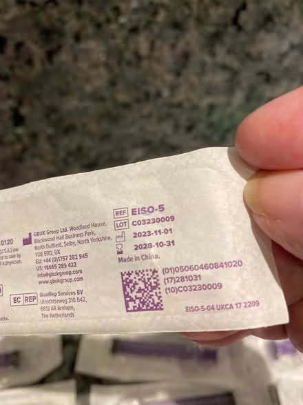 Photo of free 5ml oral syringes (SEALED, IN DATE) (Lee, SE12) #2
