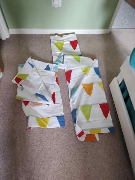 Photo of free Kids bean bag and curtains, bunting (Eaton NR4) #2