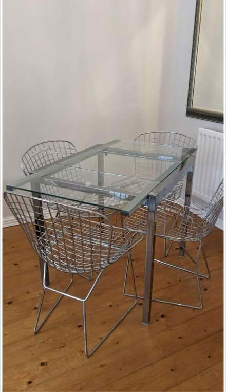 Photo of free Glass dining table and chairs (Leybourne) #1