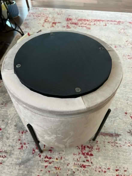 Photo of free Two Velvet gray ottomans (Park view\Petworth) #4