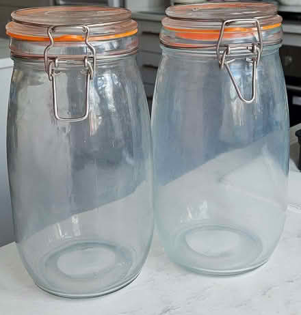 Photo of free 2 x Clip Seal Glass Jars (Kempston MK42) #1