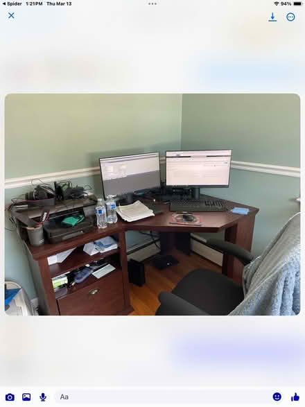 Photo of free Desk and chair (Ball pond, new Fairfield) #1