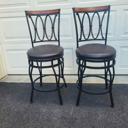Photo of free Tall swivel stools with vinyl seats (Severn) #1