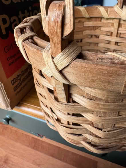 Photo of free Wooden Swing Handle Basket (Waltham) #2