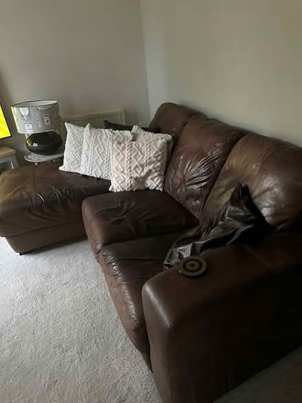 Photo of free Leather Corner sofa (ME20 6SL) #1