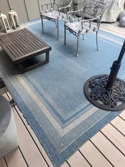 Photo of free 9’x12’ Outdoor Rug (Located on Columns Drive) #2