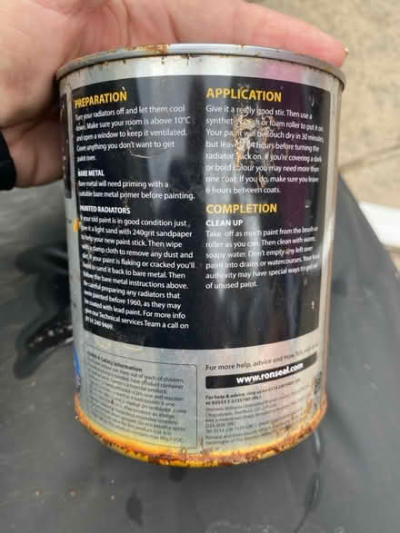 Photo of free Radiator paint. White (Queens Park W10) #2