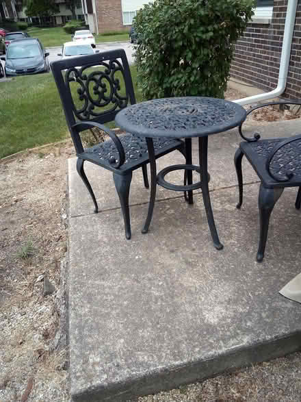 Photo of free Bistro/patio set (Hobson & Woodridge Dr.,) #2