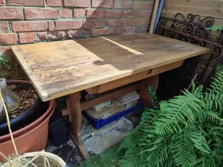 Photo of free Pine dining table for workshop? (Southbourne BH5) #1
