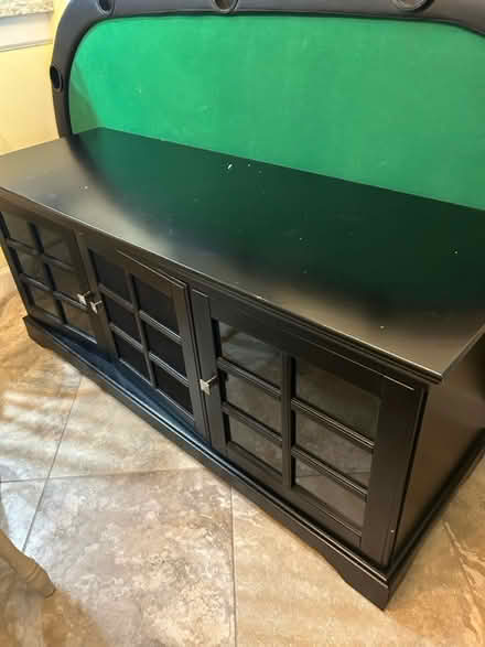 Photo of free TV Stand/Black wooden cabinet (Bradenton) #1