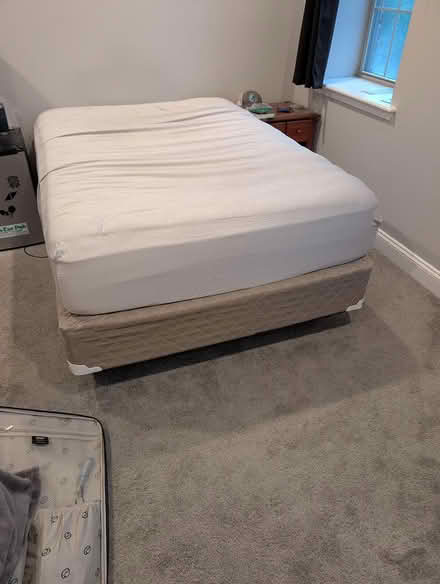 Photo of free Full Mattress-Box Spring-Bed Frame (Canton) #1