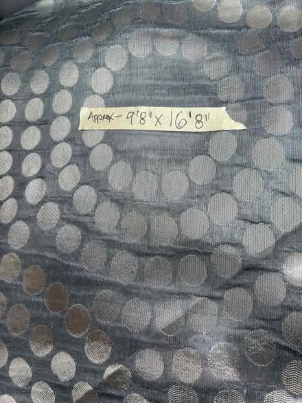 Photo of free 2 pieces if silver fabric (Flatbush - Ditmas Park) #3