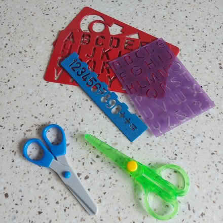 Photo of free Kids scissors and stencils (Denmead, Waterlooville) #1