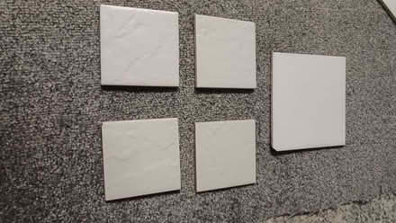 Photo of free Box of half-tiles and small tiles - white and grey (Primrose LA1) #2
