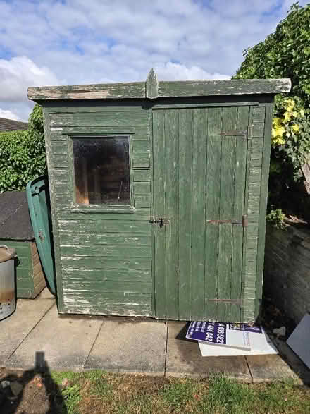 Photo of free 6' x 4' Wooden pent shed (South Croxton LE7) #1