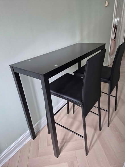 Photo of free Glass topped breakfast bar table (Stoke On Trent ST6 8GE) #3