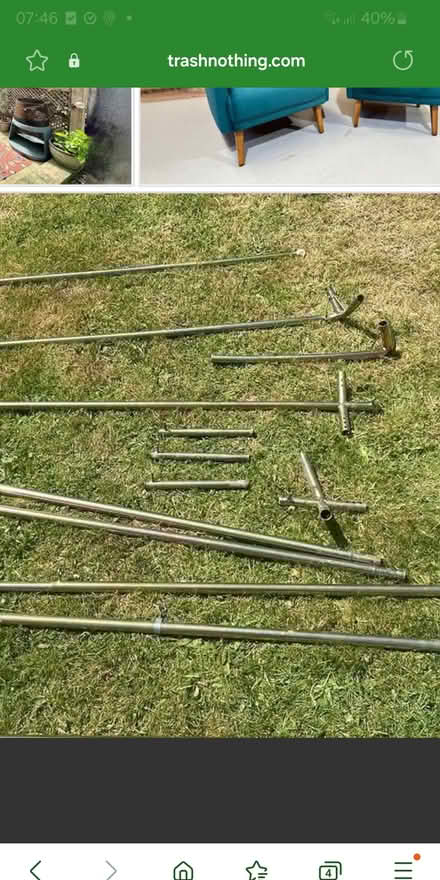 Photo of free Caravan awning and poles (CF5 Culverhouse cross) #2