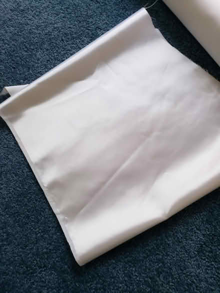 Photo of free White Satin like fabric (Davidsonville) #2