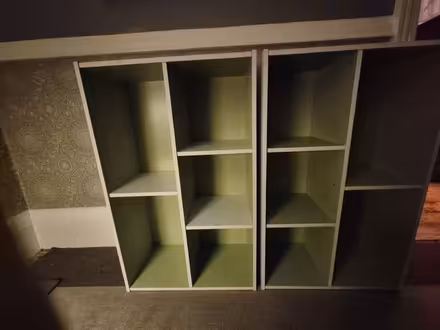 Photo of free Two white and green bookcases (Altrincham WA15) #1