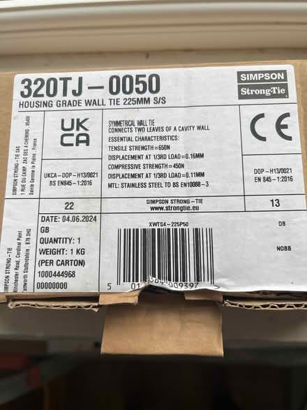 Photo of free Wall ties (Waterbeach CB25) #1