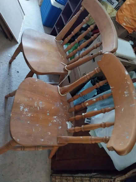 Photo of free Wood Chairs x2 (Fairfield Park) #1