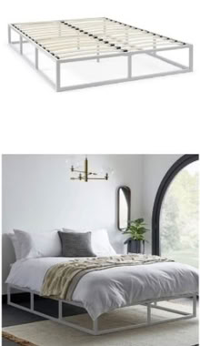 Photo of free Double bed frame white metal (Hoddesdon EN11) #3