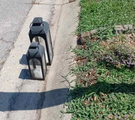 Photo of free 2 lanterns at curb (117 Marleton Way, Holly Sprngs) #1