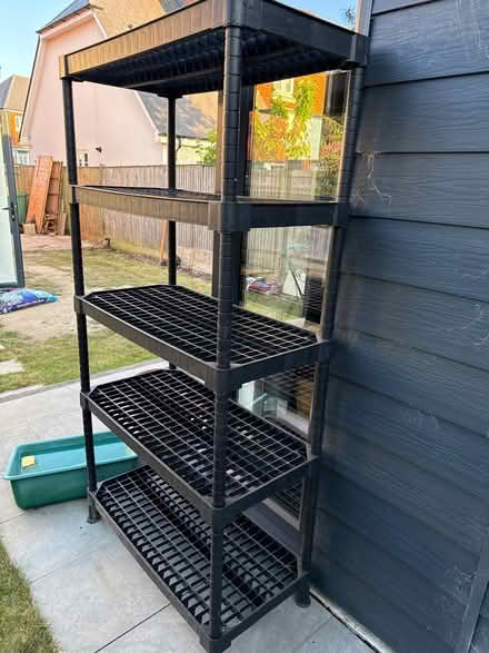 Photo of free Plastic shelving (Church Crookham GU52) #1