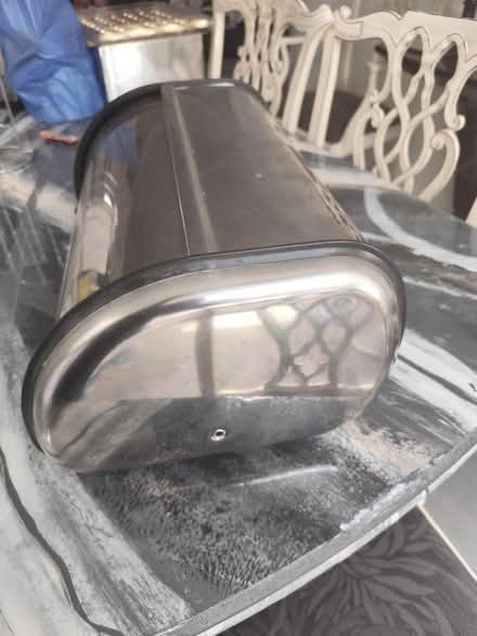 Photo of free Chrome bread bin (Temple Mills E10) #2