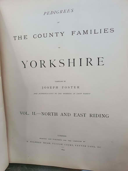 Photo of free Yorkshire Book - Old (Booker HP12) #1