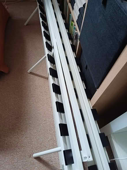 Photo of free Double bed frame white metal (Hoddesdon EN11) #1