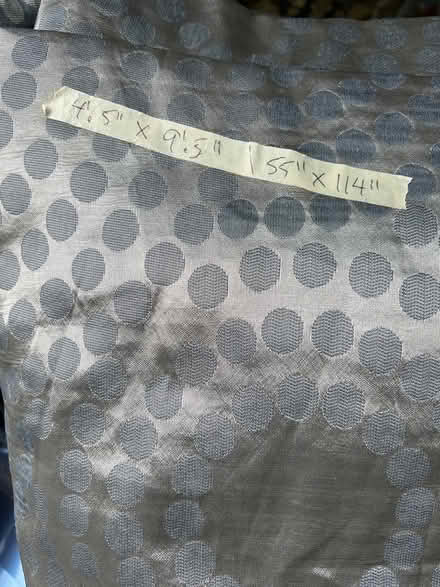 Photo of free 2 pieces if silver fabric (Flatbush - Ditmas Park) #1