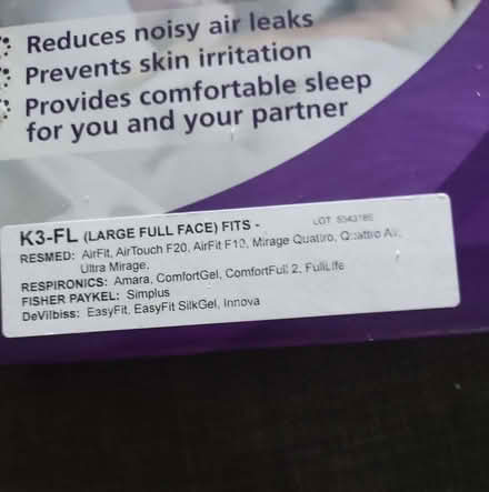 Photo of free CPAP Mask liners (Ilford IG1) #2