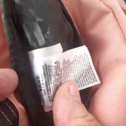 Photo of free Vans genuine rucksack (Livingston EH54) #2