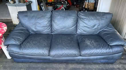 Photo of free Leather Couch (Center Valley PA) #1