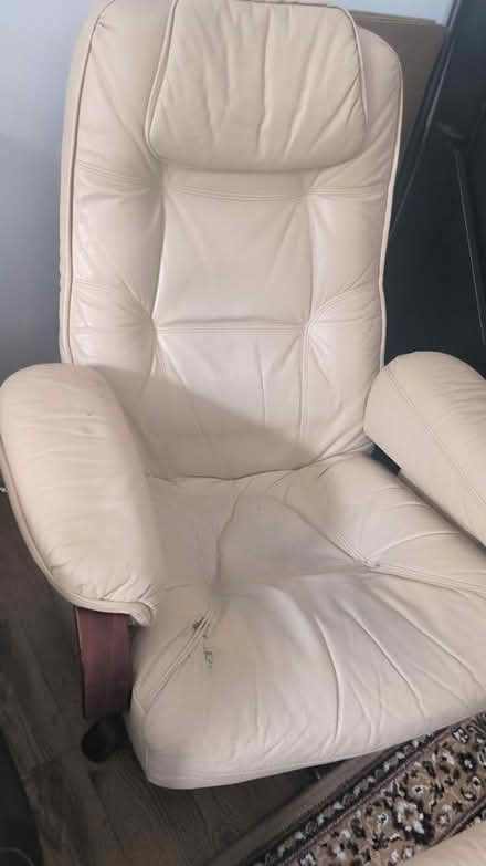 Photo of free Leather reclining armchair (SW11) #1