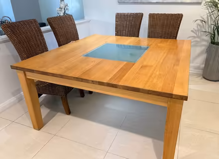 Photo of free Square Wooden Table - 8 seater (Kingsley) #3