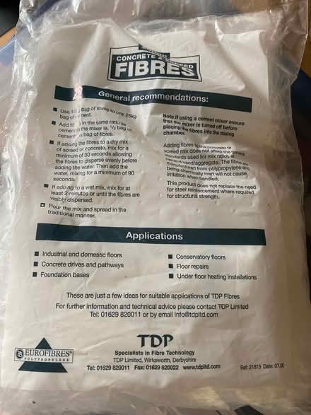 Photo of free Concrete & Screed Fibres - 20mm (Reigate RH2) #2