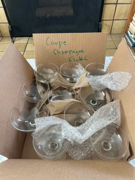 Photo of free Coupe Champagne Flutes - Set of 10 (North Berkeley) #1