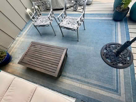 Photo of free 9’x12’ Outdoor Rug (Located on Columns Drive) #1