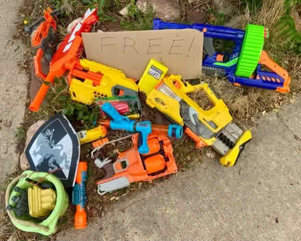 Photo of free Nerf toy weapons, sandbox toys etc (South Boulder (Shanahan Ridge)) #1