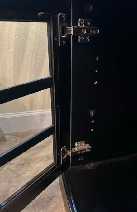 Photo of free TV Stand/Black wooden cabinet (Bradenton) #4
